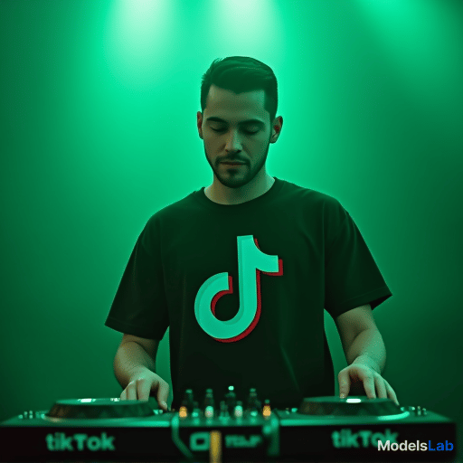  make me a man with a logo t shirt name dj manny and the background is tiktok remix and the speaker name is team sniper in color green hyperrealistic, full body, detailed clothing, highly detailed, cinematic lighting, stunningly beautiful, intricate, sharp focus, f/1. 8, 85mm, (centered image composition), (professionally color graded), ((bright soft diffused light)), volumetric fog, trending on instagram, trending on tumblr, HDR 4K, 8K