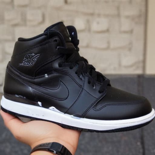 a nice pair of black air jordans