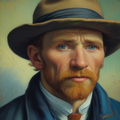 (self worth and well being), oil painting, highly detailed, 4k, high quality, by Vincent Van Gogh