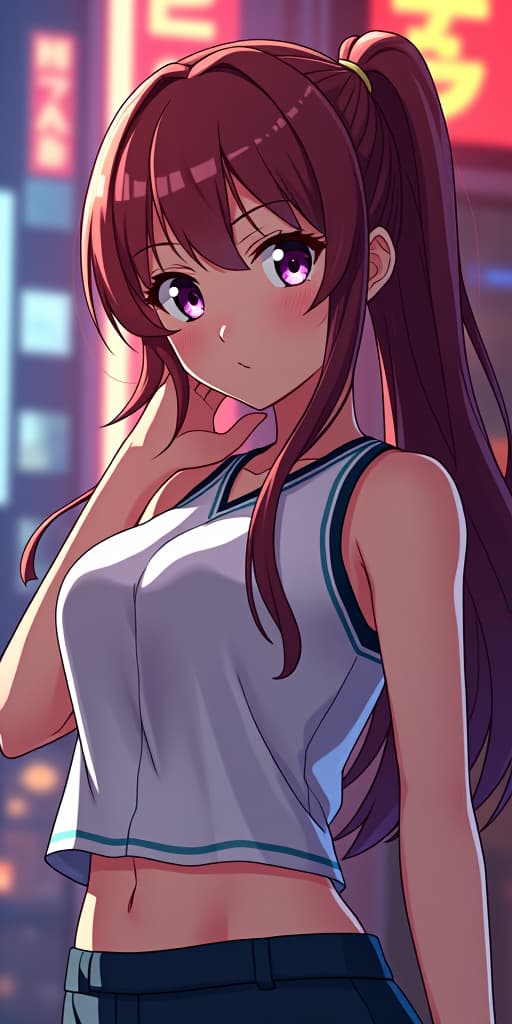  good quality, high quality, ultra qualify, anime girl poster of gta 6