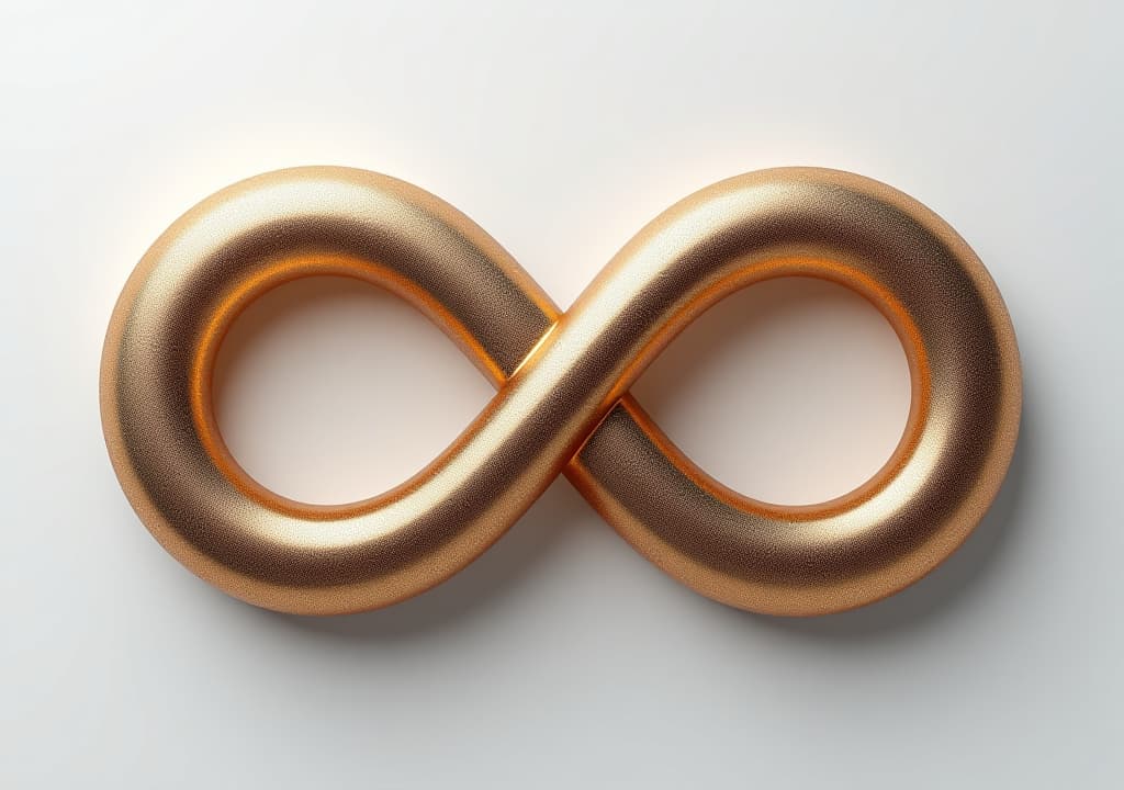  a 3d generated symbol for infinity