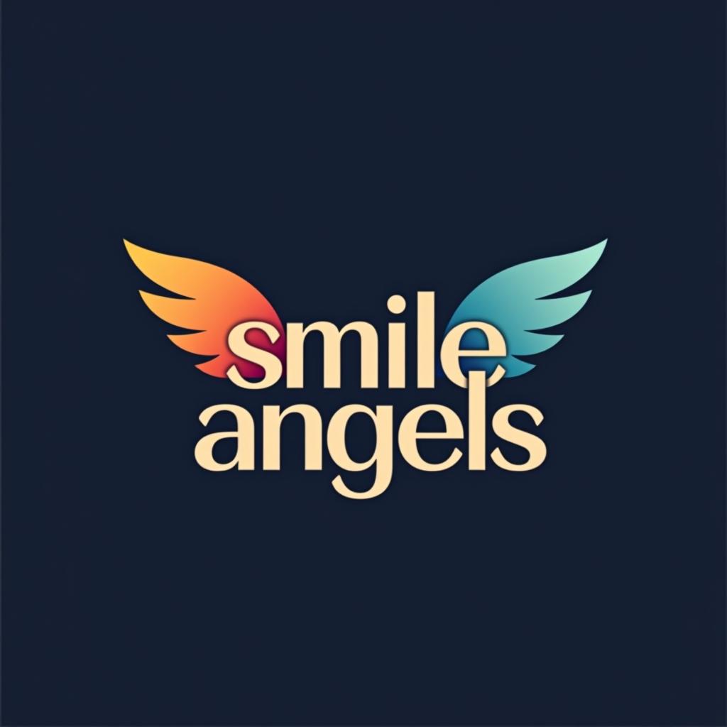  design a logo, , with the text 'smile angels'.