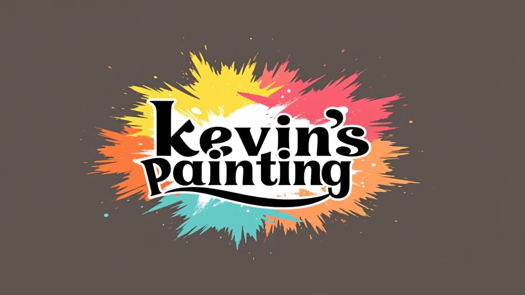  design a logo, in a minimalism style. painting service, with the text 'kevin’s painting '.