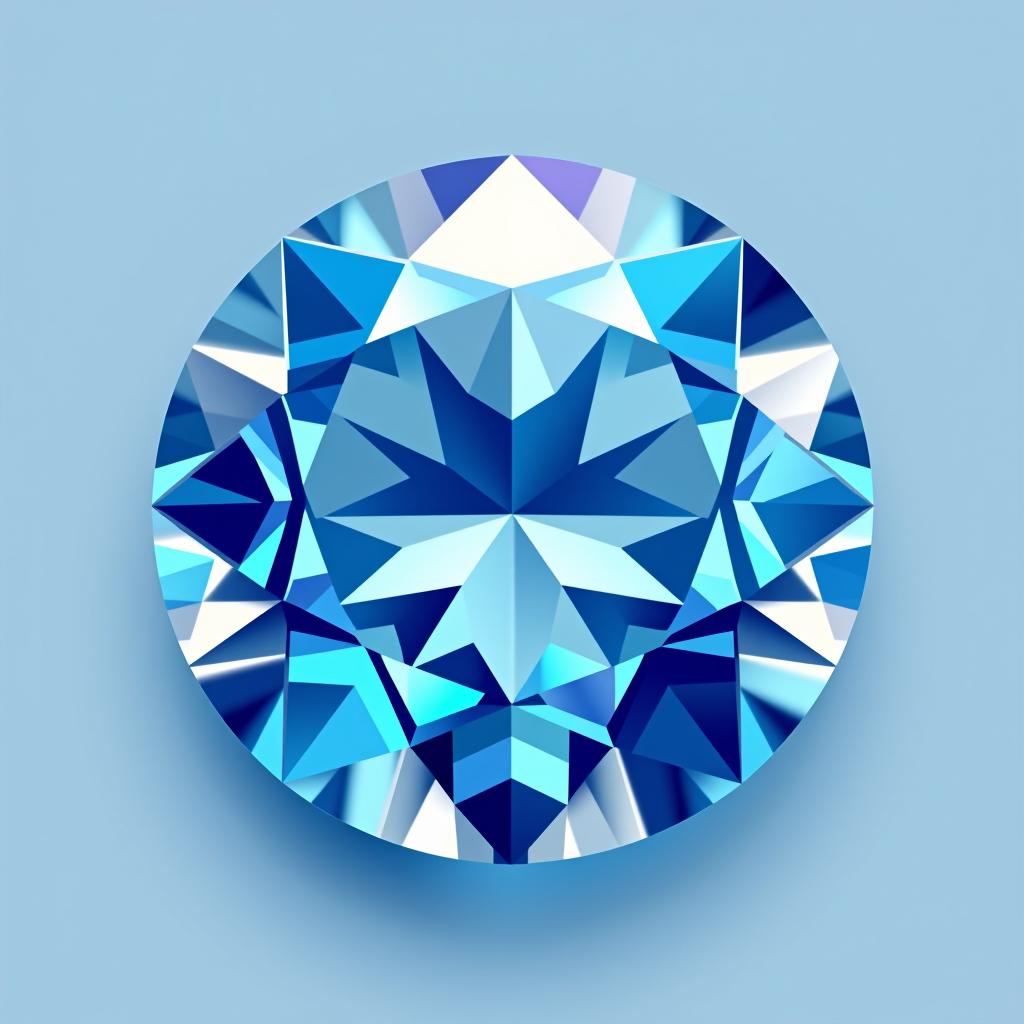  diamant rich baby blauw , (logo:1.15), hq, hightly detailed, 4k