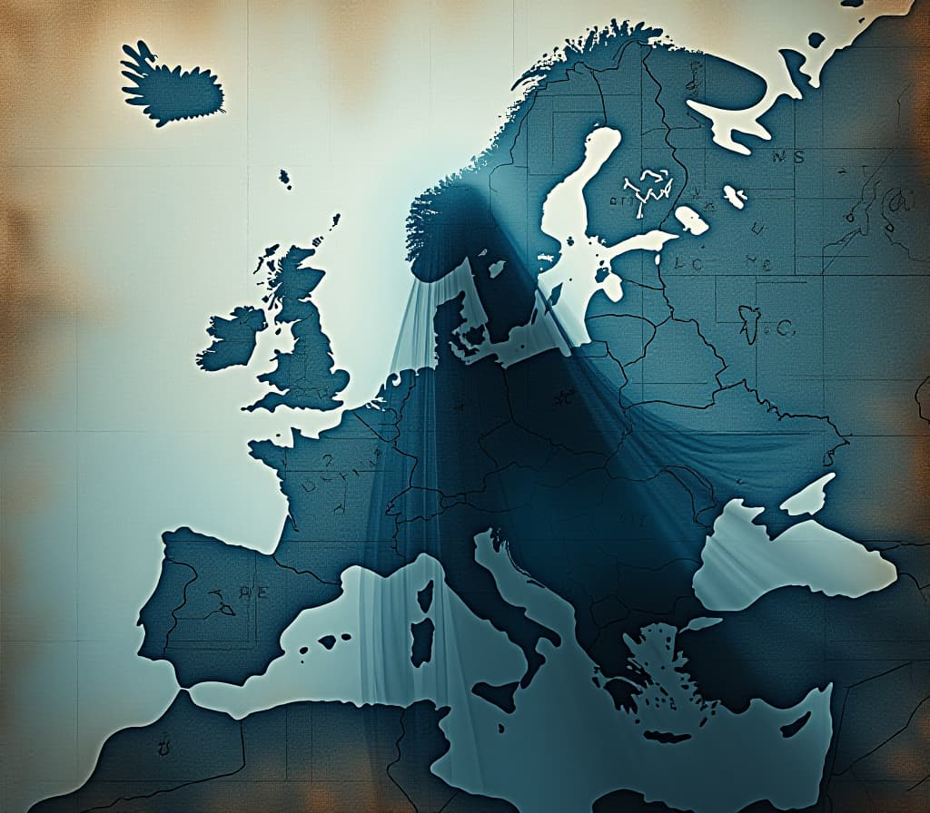  (masterpiece, 8k, uhd, photorealistic:1.3), europe antique map, ghost dissolving into the surface of the map (double exposure effect:1.3), , (mystical aura:1.5), multi layered image with soft blur, deep blue tones, dissolving visual effects, intricate patterns swirling around, surreal atmosphere, (fantasy elements:1.3), dynamic composition, top view, mixing reality with imagination, rich textures and layers, mesmerizing artwork. hyperrealistic, full body, detailed clothing, highly detailed, cinematic lighting, stunningly beautiful, intricate, sharp focus, f/1. 8, 85mm, (centered image composition), (professionally color graded), ((bright soft diffused light)), volumetric fog, trending on instagram, trending on tumblr, HDR 4K, 8K