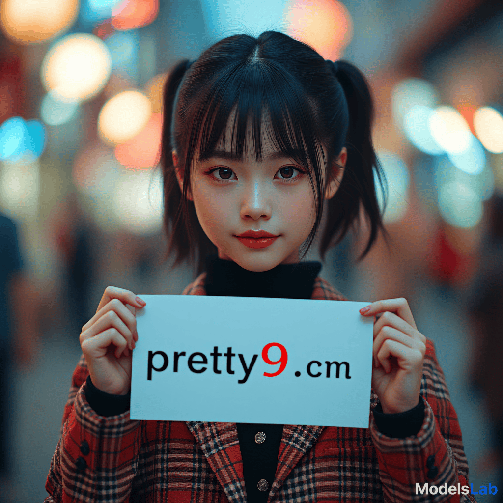  a beautiful girl holds a sign that says pretty9.cn hyperrealistic, full body, detailed clothing, highly detailed, cinematic lighting, stunningly beautiful, intricate, sharp focus, f/1. 8, 85mm, (centered image composition), (professionally color graded), ((bright soft diffused light)), volumetric fog, trending on instagram, trending on tumblr, HDR 4K, 8K