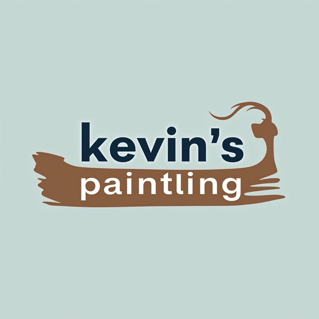  design a logo, in a minimalism style. painting service, with the text 'kevin’s painting '.