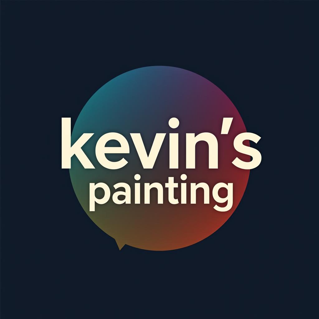  design a logo, in a minimalism style. painting service , with the text 'kevin’s painting '.