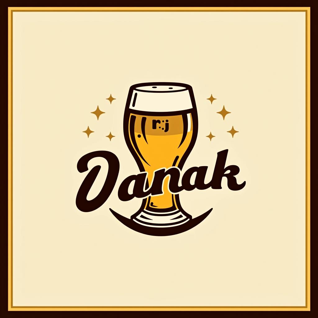  design a logo, bar de copas “pub danak”, with the text 'pub danak'.