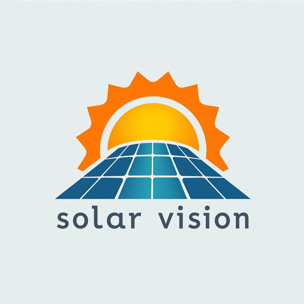  design a logo, logo for solar sistem industrie bussines named solar vision