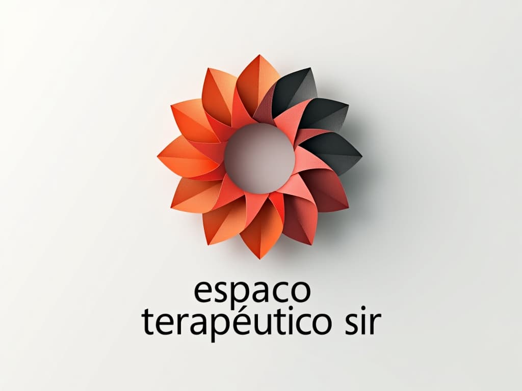  design a logo, in a origami style. criar logo usando nome em letras maiúscula , with the text 'espaço terapêutico sir '.