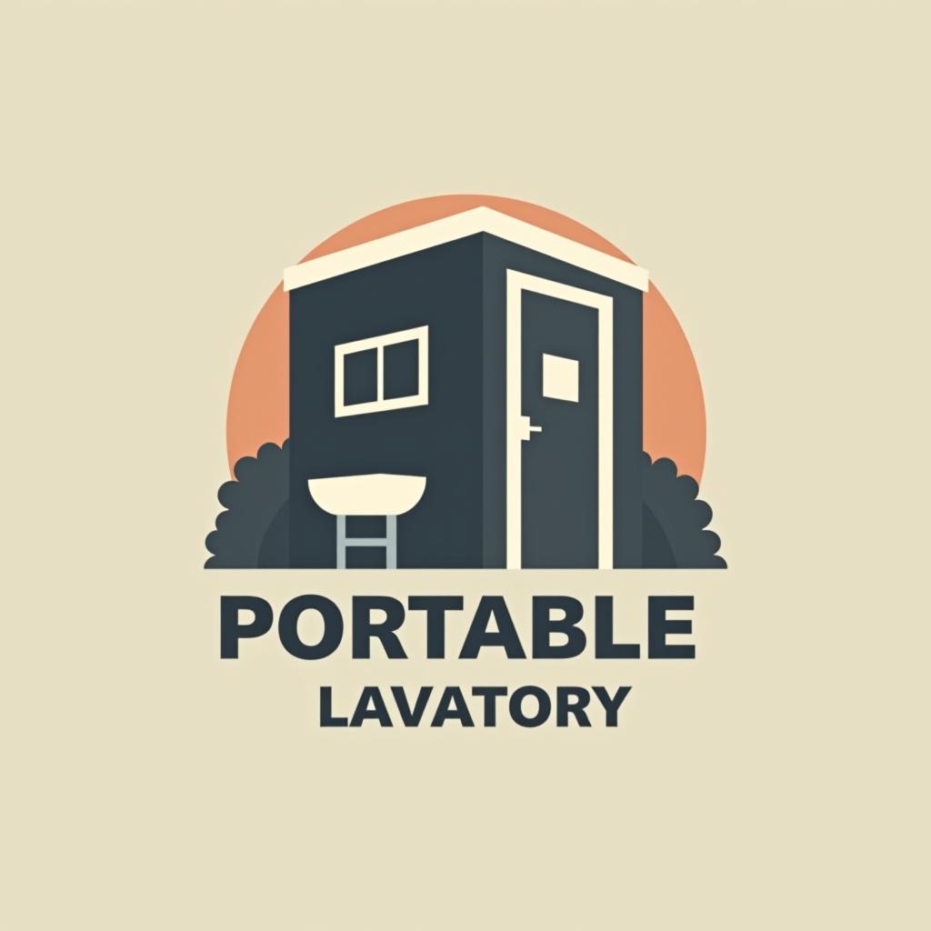  design a logo, , with the text 'portable lavatory'.