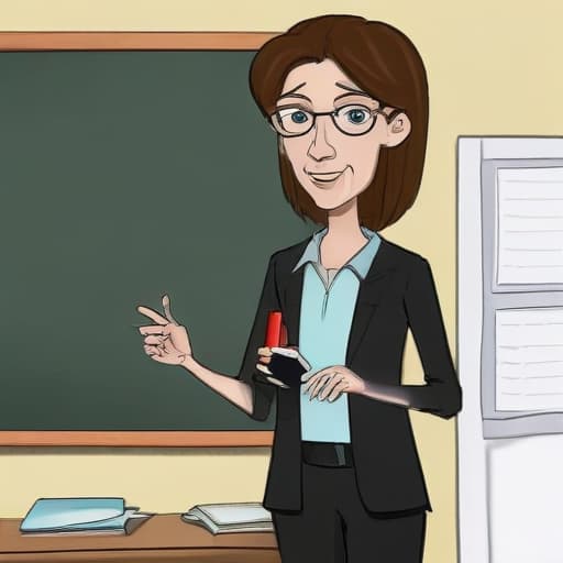 skinny teacher cartoon