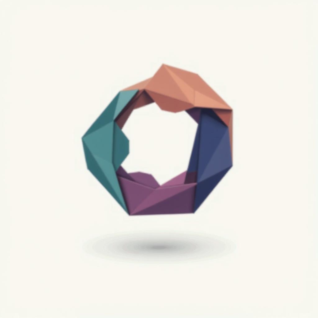  design a logo, in a origami style. logotipo tienda de teléfonos, with the text 'phone space'.