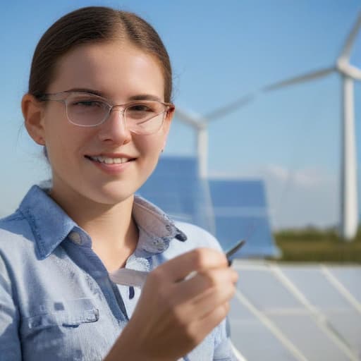 Crafting Compelling on Renewable Energy : educated girl