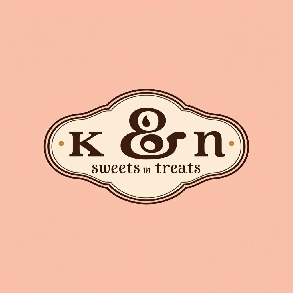  design a logo, k and n concession rentals elegant logo , with the text 'k and n sweets n treats rental'.