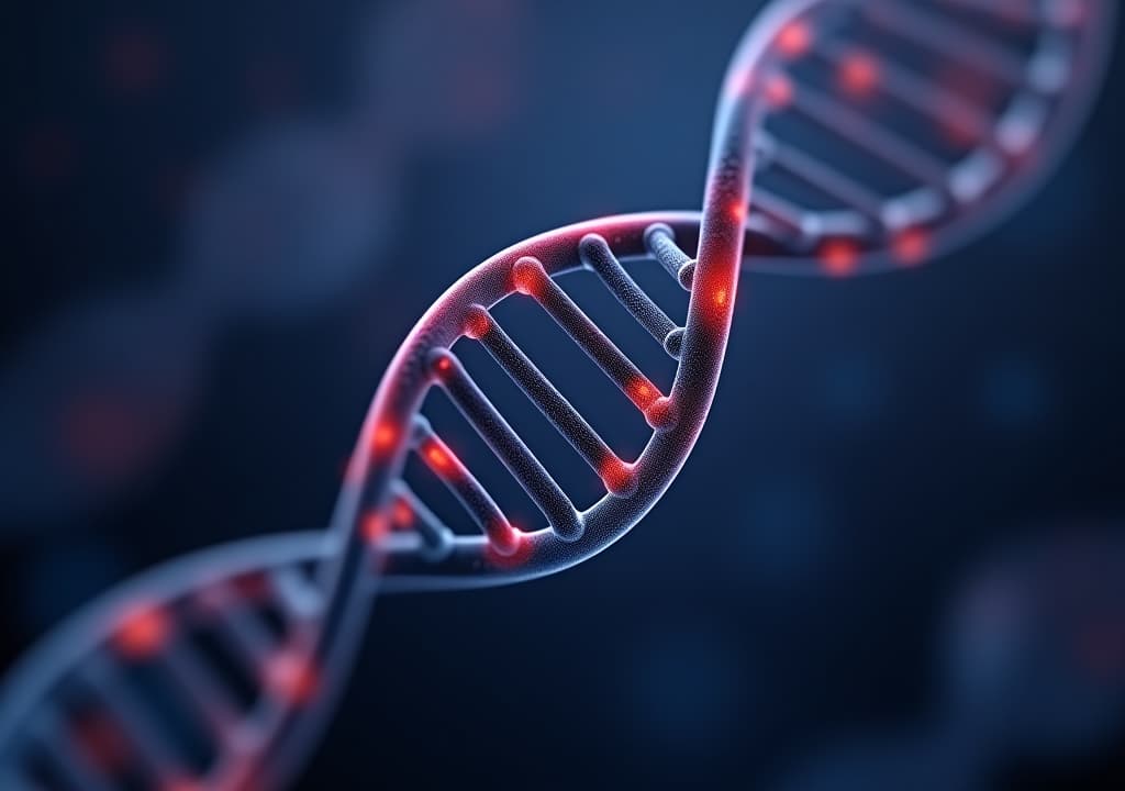  dna molecule structure. medical science research of chromosome dna genetic biotechnology in human genome cell.