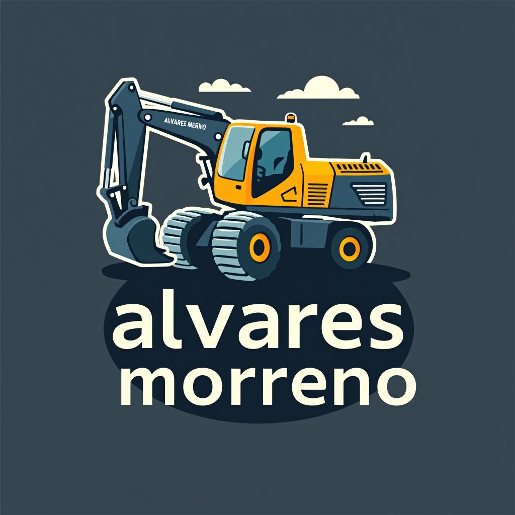  design a logo, construcciones , with the text 'alvares moreno'.