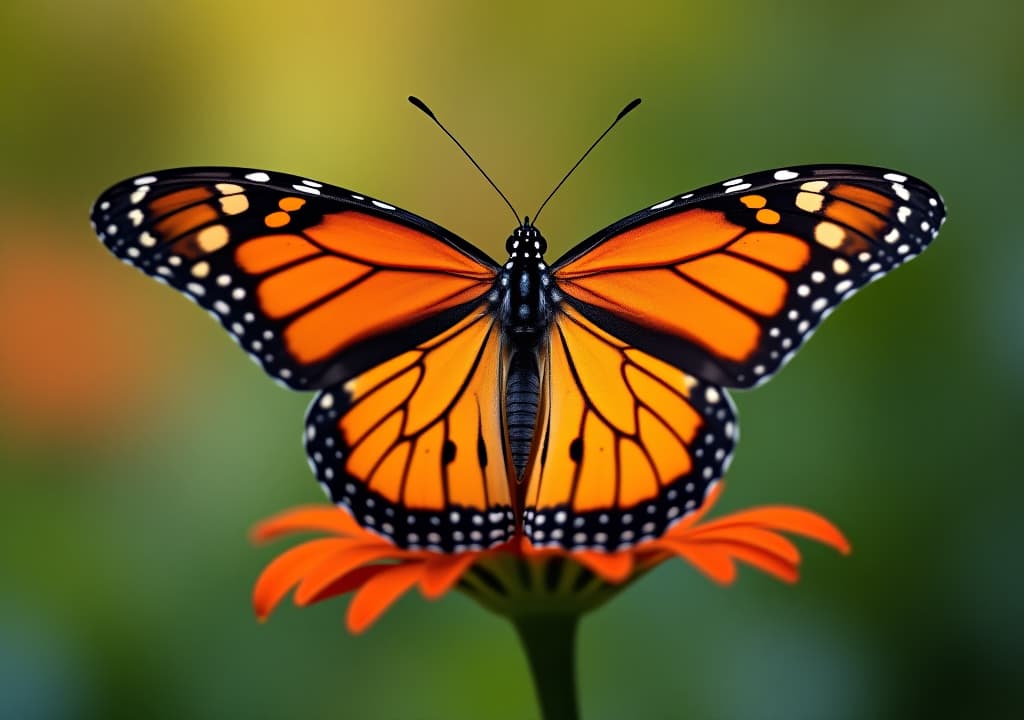  a monarch's majesty: a macro view of nature's beauty