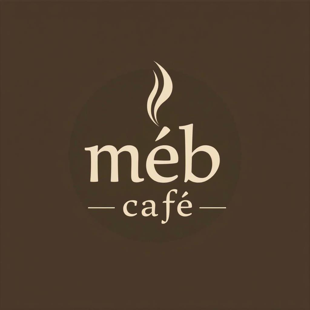  design a logo, cafeteria , with the text 'meb café '.