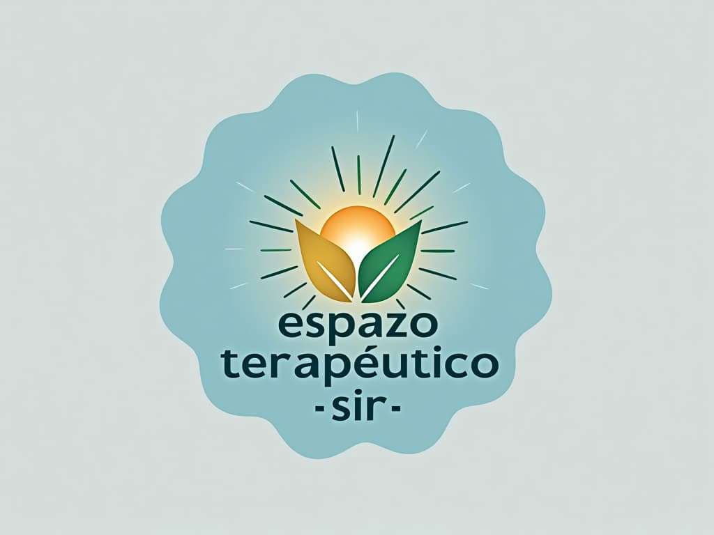  design a logo, in a threedrender style. espaço de psicoterapia e psicopedagogia . quero que use cores claras , transmitindo paz e tranquilidade , with the text 'espaço terapêutico sir '.