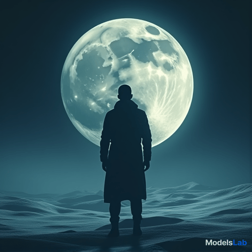  man on the moon holding "supercreator.ai" hyperrealistic, full body, detailed clothing, highly detailed, cinematic lighting, stunningly beautiful, intricate, sharp focus, f/1. 8, 85mm, (centered image composition), (professionally color graded), ((bright soft diffused light)), volumetric fog, trending on instagram, trending on tumblr, HDR 4K, 8K