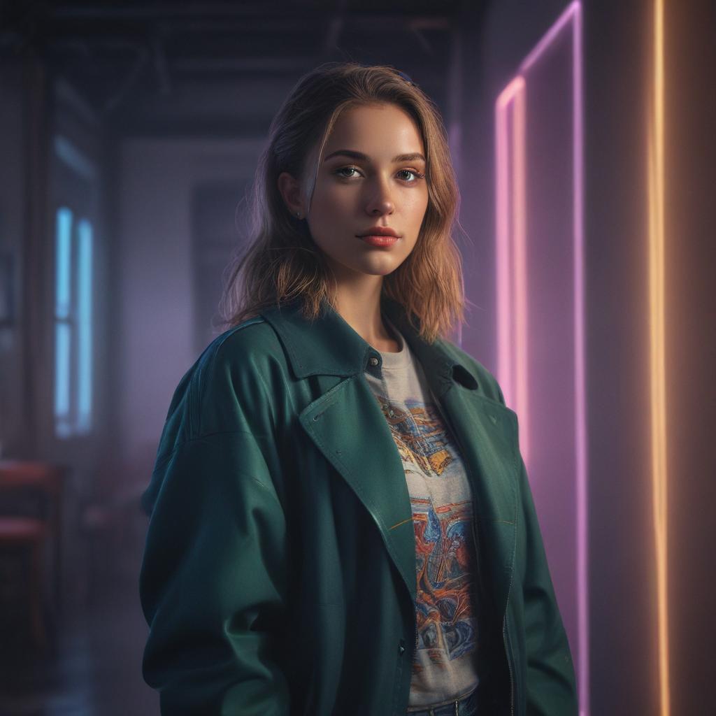 ((masterpiece)),(((best quality))), 8k, high detailed, ultra detailed, My profile picture, a digital portrait, realistic style, artist unknown, vibrant colors, intricate patterns, glowing neon lights hyperrealistic, full body, detailed clothing, highly detailed, cinematic lighting, stunningly beautiful, intricate, sharp focus, f/1. 8, 85mm, (centered image composition), (professionally color graded), ((bright soft diffused light)), volumetric fog, trending on instagram, trending on tumblr, HDR 4K, 8K