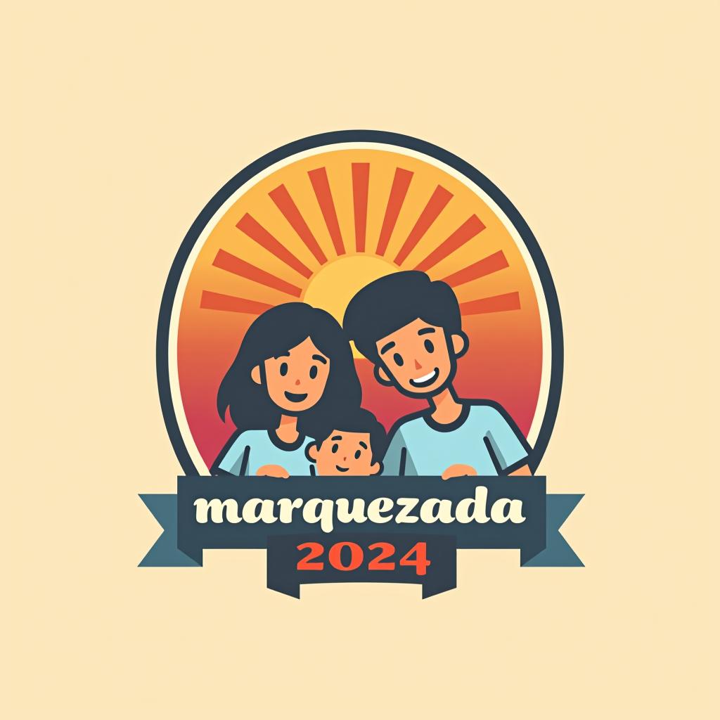  design a logo, family reunion , with the text 'marquezada 2024'.