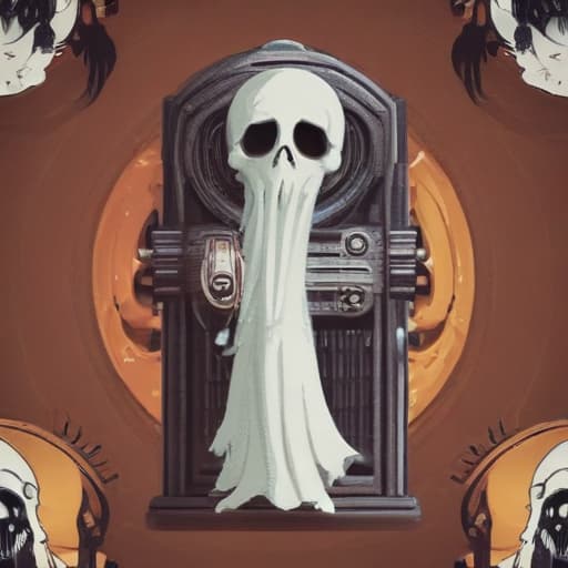 Radio ghost in Mythological style