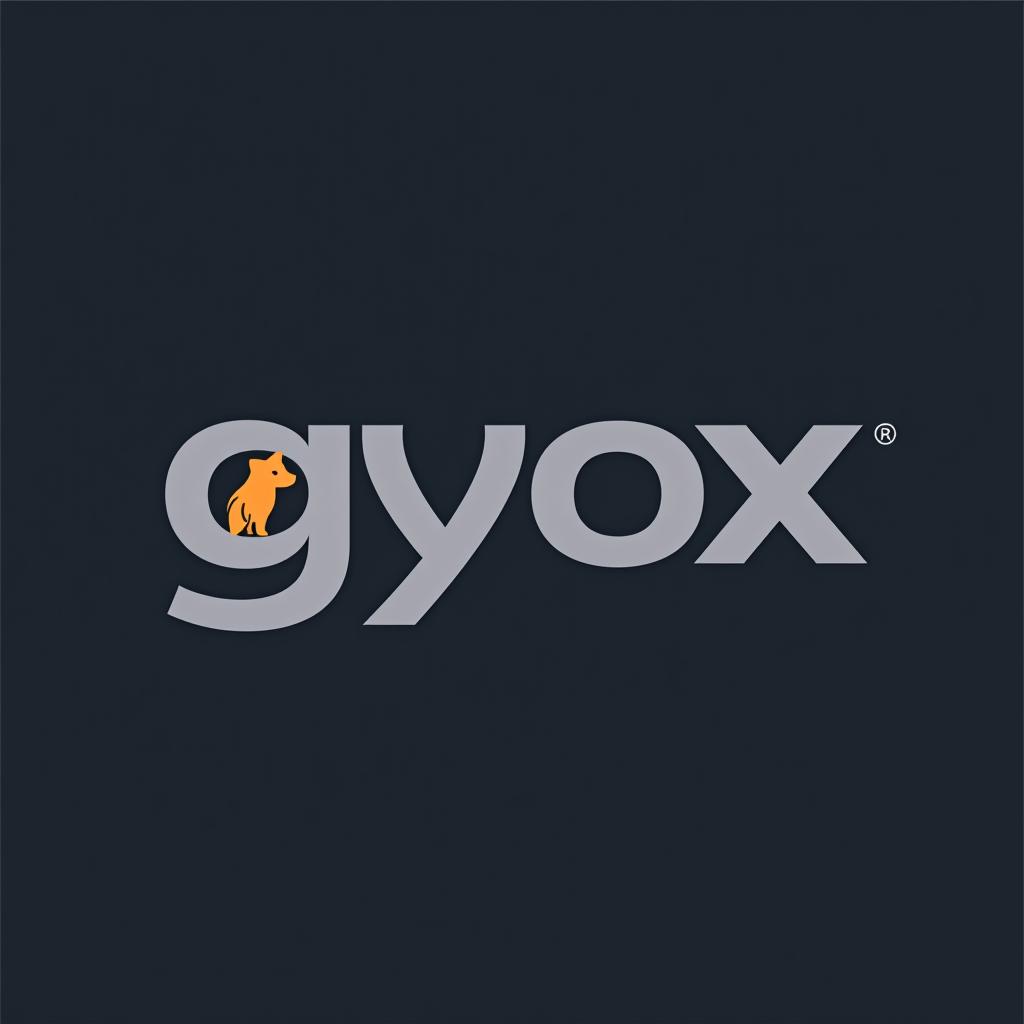  design a logo, , with the text 'gyox'.