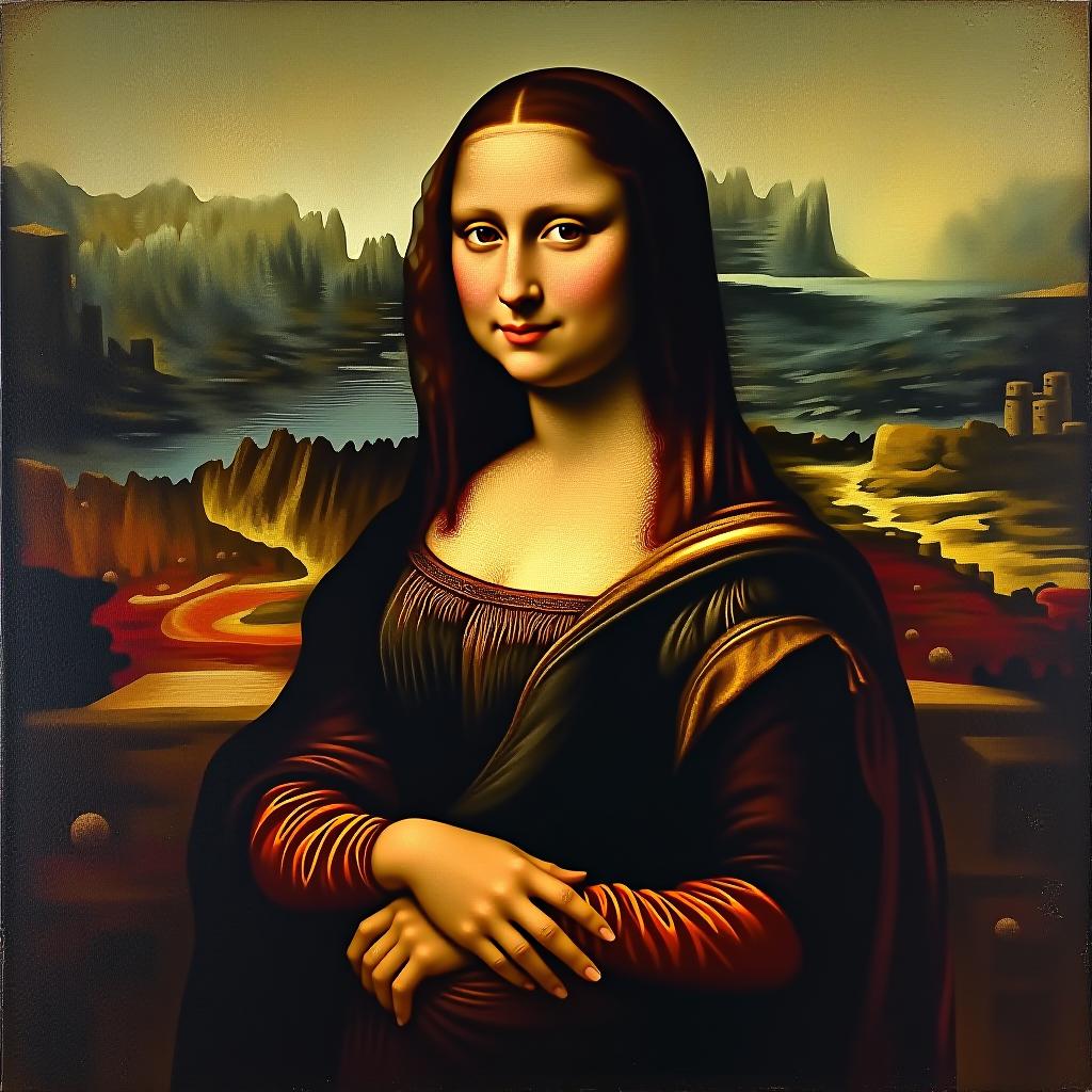  mona lisa as spider women