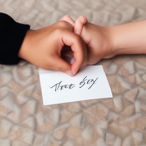 Two people holding each other hand written name Tina Esy