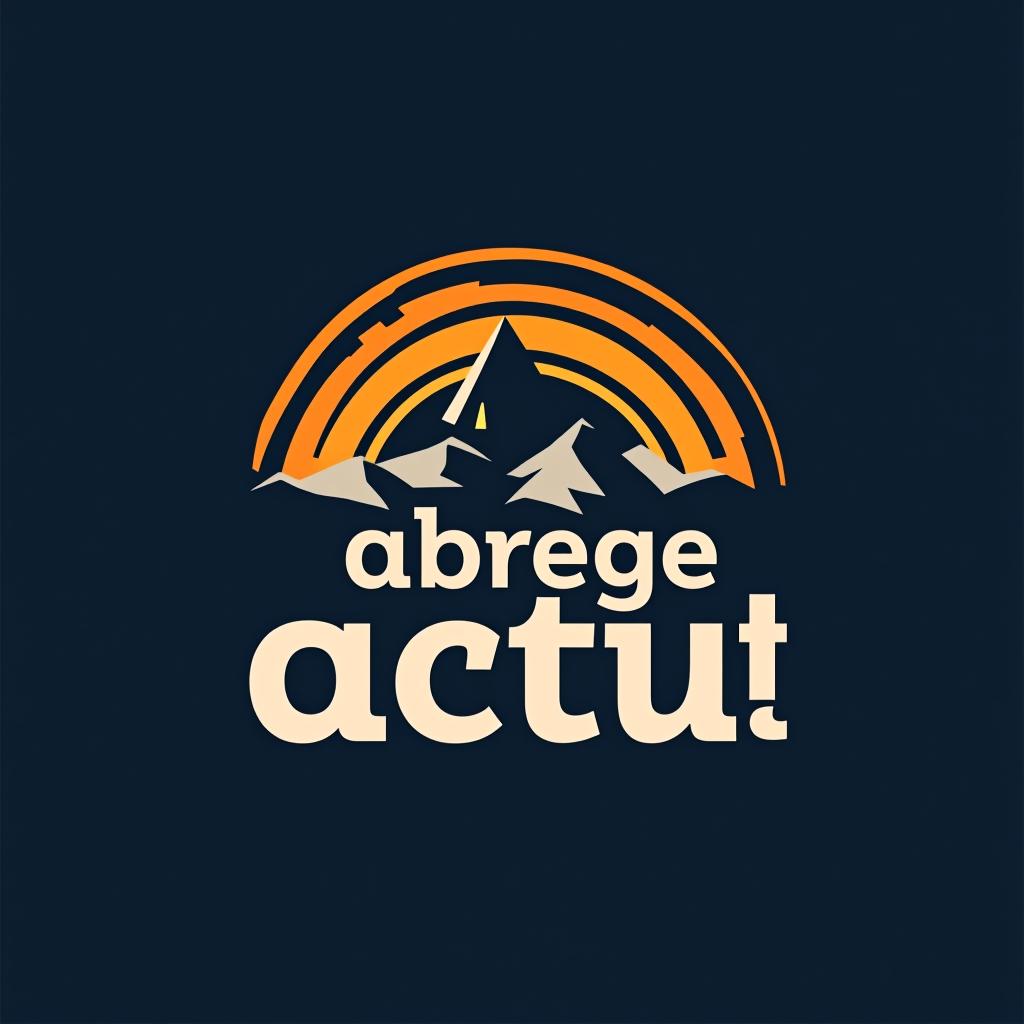  design a logo, news , with the text 'abrège actu'.