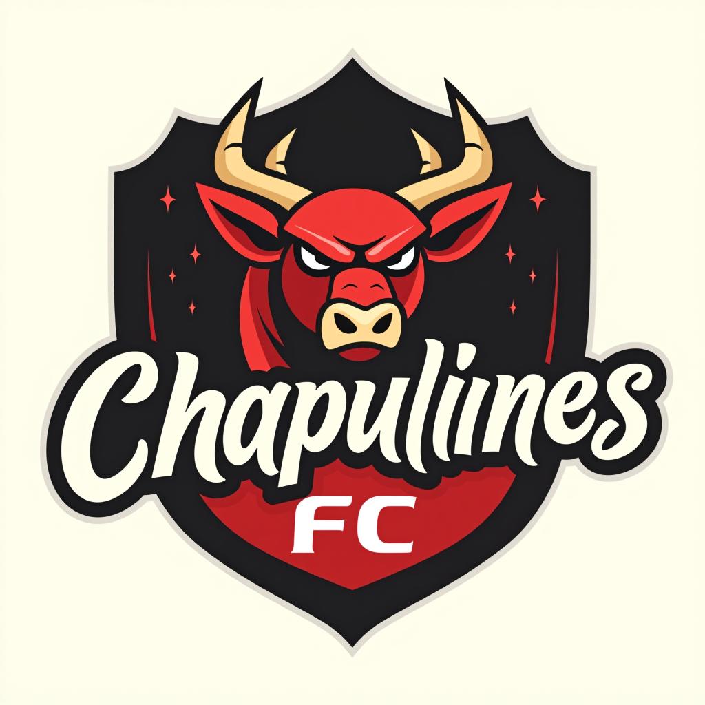  design a logo, , with the text 'chapulines fc'.