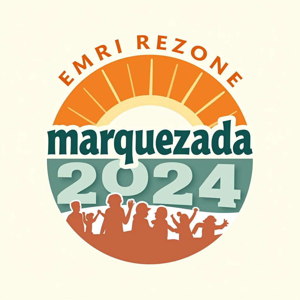  design a logo, big logo for a huge family reunion , with the text 'marquezada 2024'.