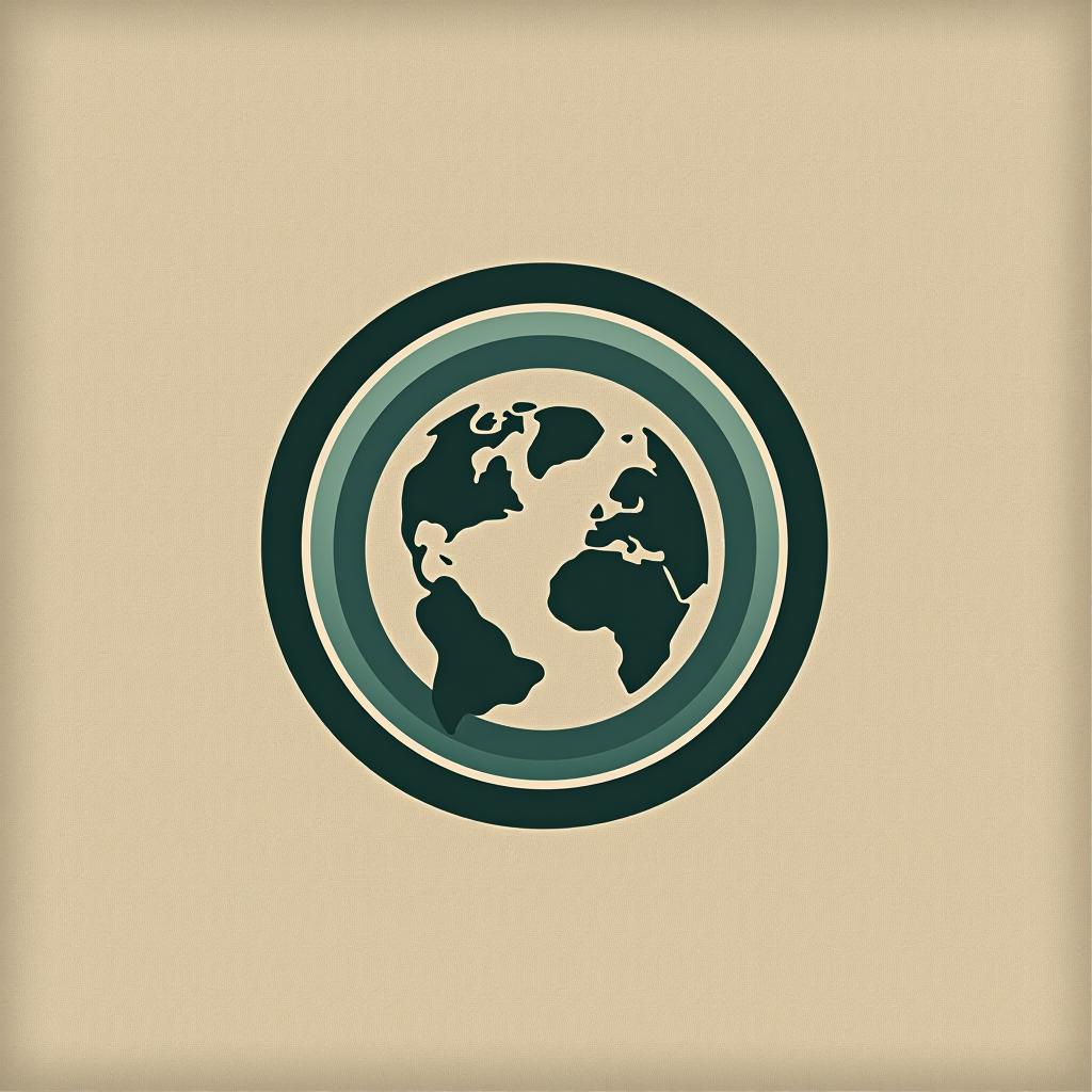  design a logo, earth logo, minimal modern style