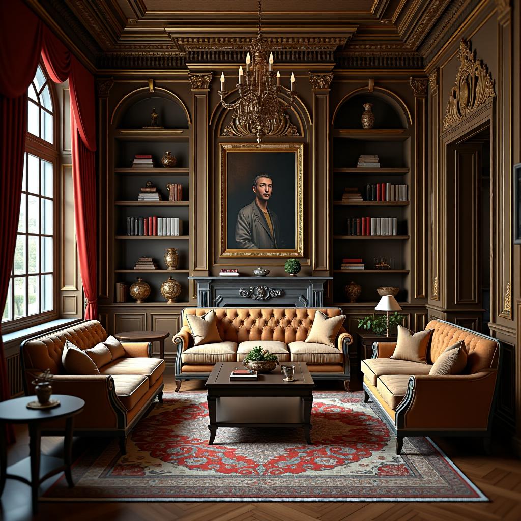  this prompt describes a stunningly beautiful, hyperrealistic 8k photograph that showcases dense furnishings and decorations with intricate details. the image is captured in sharp focus and features symmetrical balance, highlighting the subject in frame. it is professionally color graded, using hdr and bright soft diffused light to enhance the visual impact. the photograph is highly detailed, unedited, and shot in raw format, making it a true representation of professional photography at its finest.