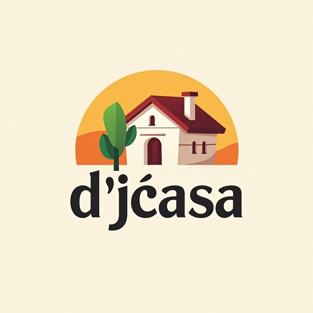  design a logo, , with the text 'lojas d’casa'.