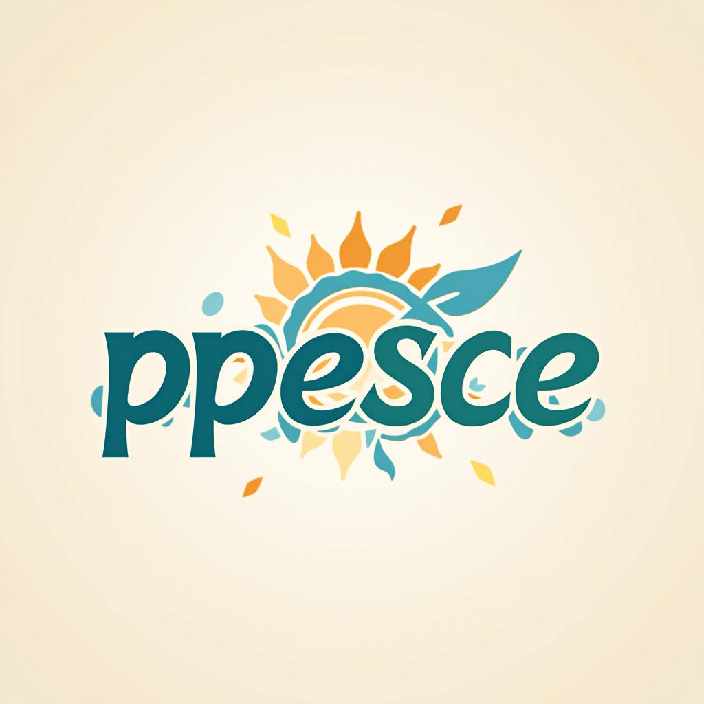  design a logo, programa de promoÇÃo da educaÇÃo e saÚde da comunidade escolar, with the text 'ppesce'.