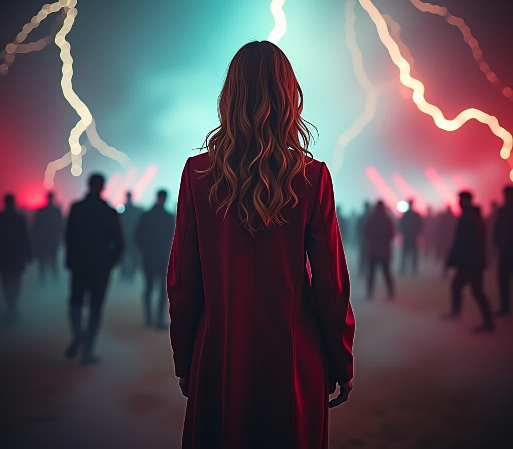  event stormin hyperrealistic, full body, detailed clothing, highly detailed, cinematic lighting, stunningly beautiful, intricate, sharp focus, f/1. 8, 85mm, (centered image composition), (professionally color graded), ((bright soft diffused light)), volumetric fog, trending on instagram, trending on tumblr, HDR 4K, 8K