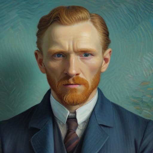 (self worth and well being), oil painting, highly detailed, 4k, high quality, by Vincent Van Gogh