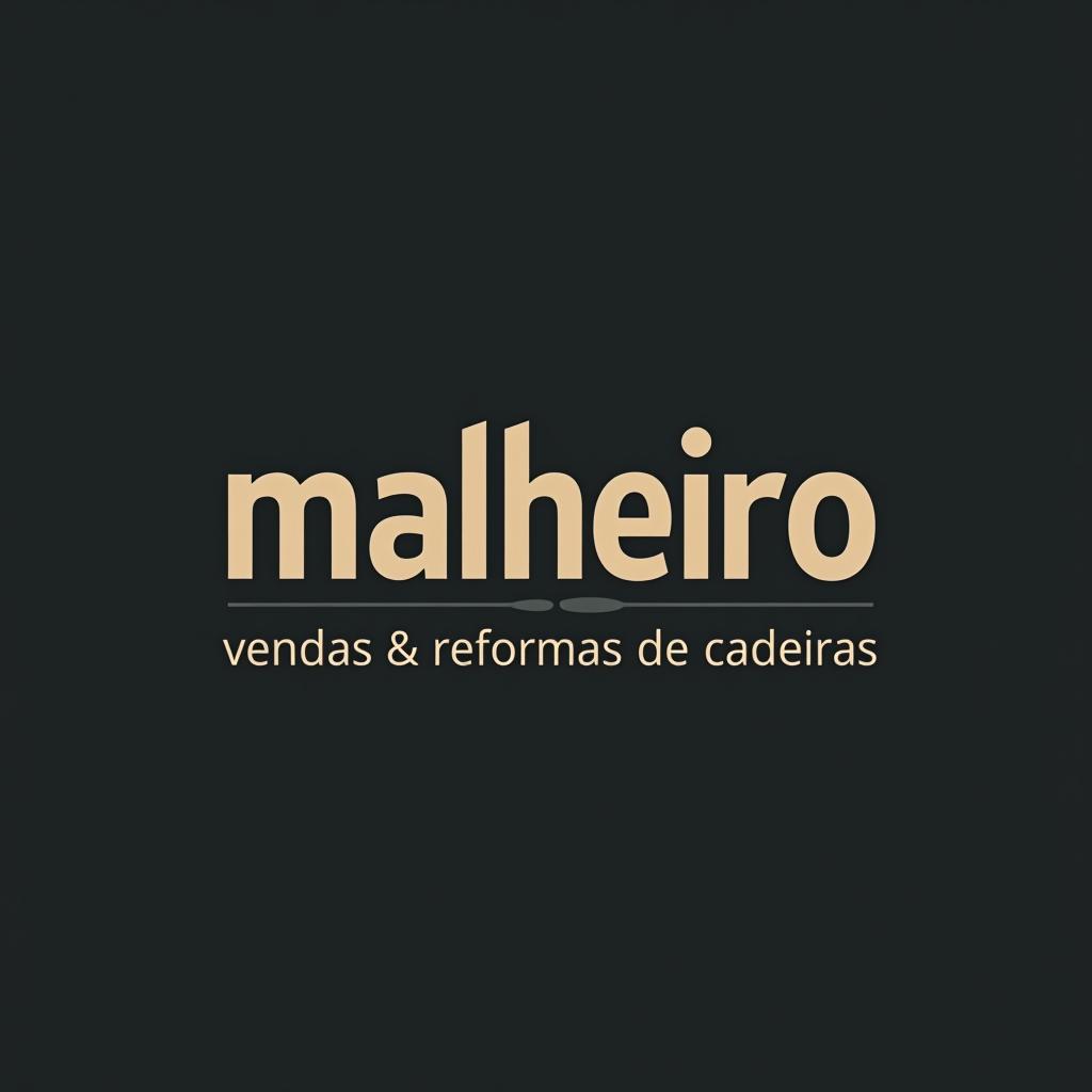  design a logo, , with the text 'malheiro vendas&reformas de cadeiras '.