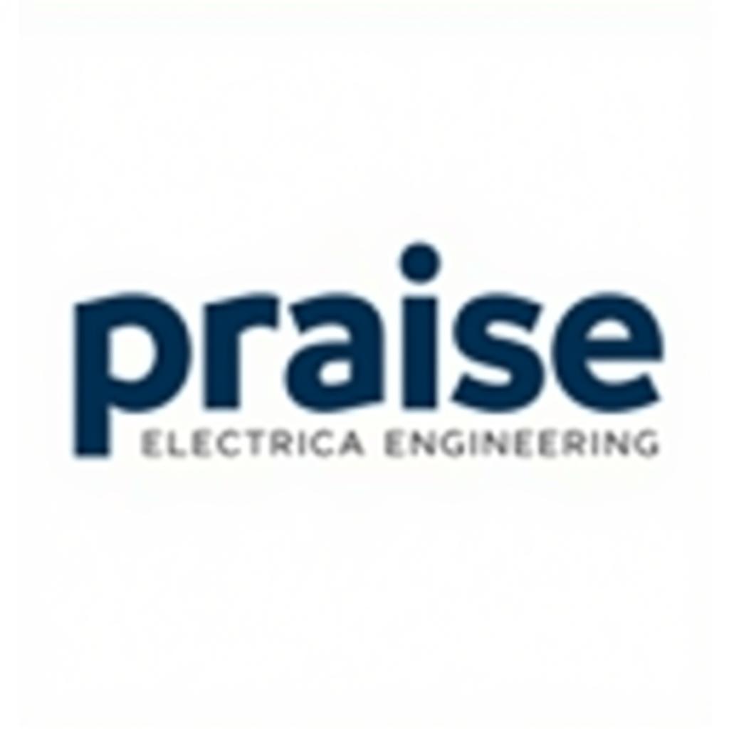  design a logo, , with the text 'praise electrical engineering company limited '.