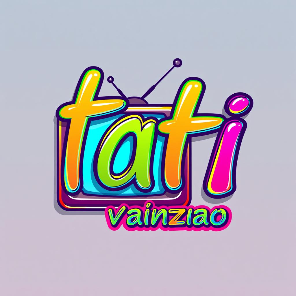  design a logo, logo que tenha duas letras tv , como se fosse letras arredondadas com estilo sertanejo , with the text 'tati vanzan'.