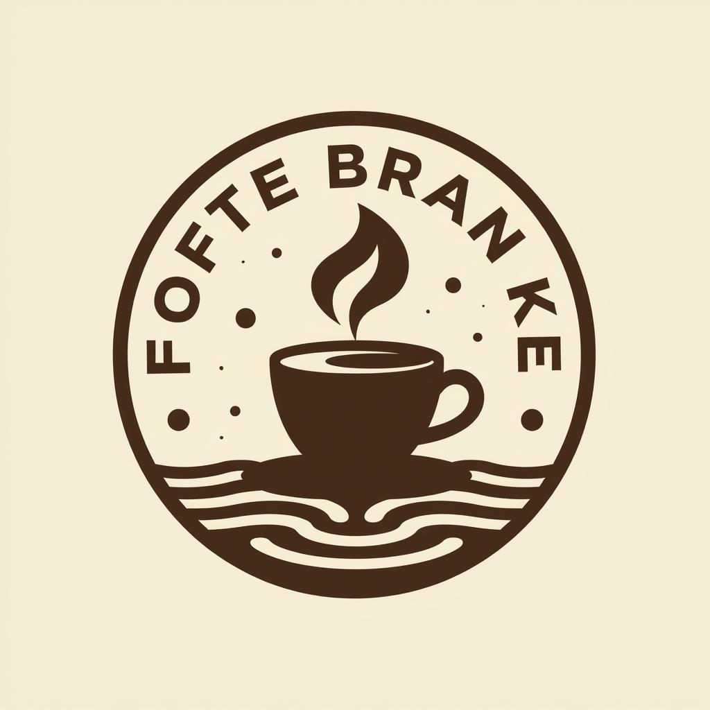  cute and modern coffee brand logo, minimalist style, bold and adventurous theme. this logo in circle