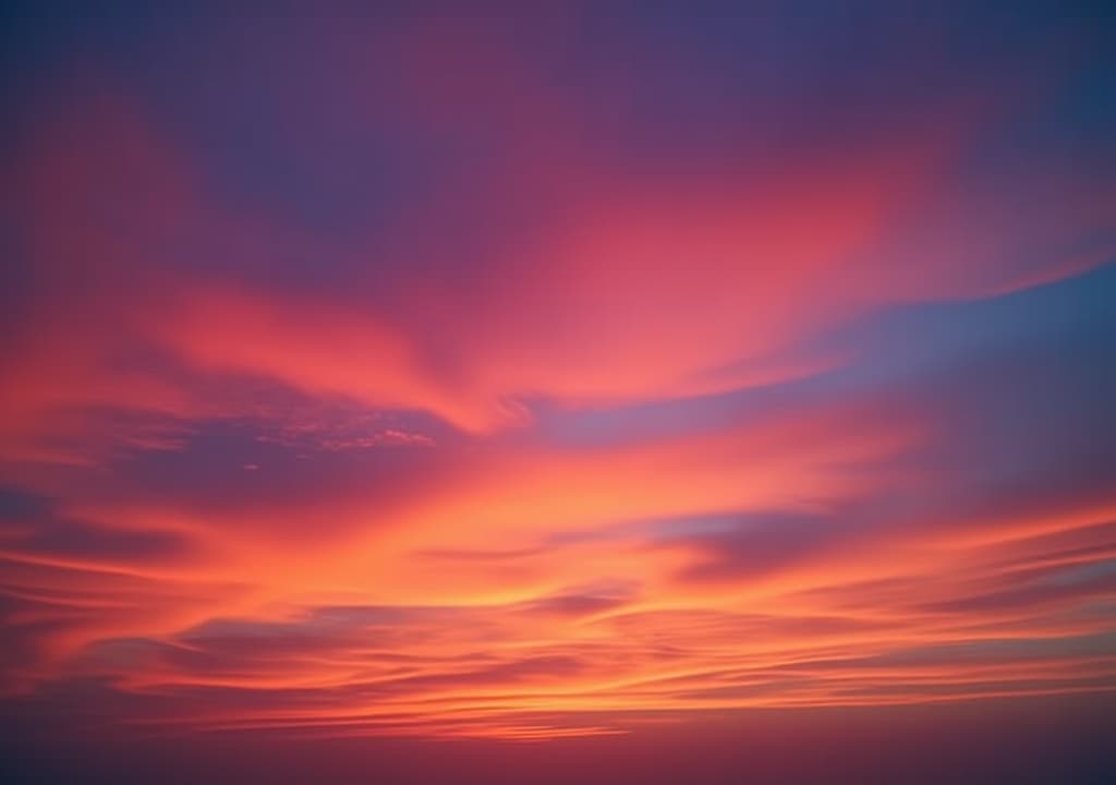  colorful cloud formations at sunrise with dramatic sky