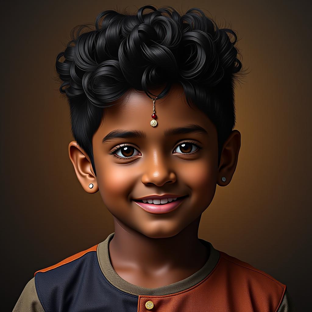  black indian boy named text "kaalu" of pfp logo, pure black skin, chapri indian