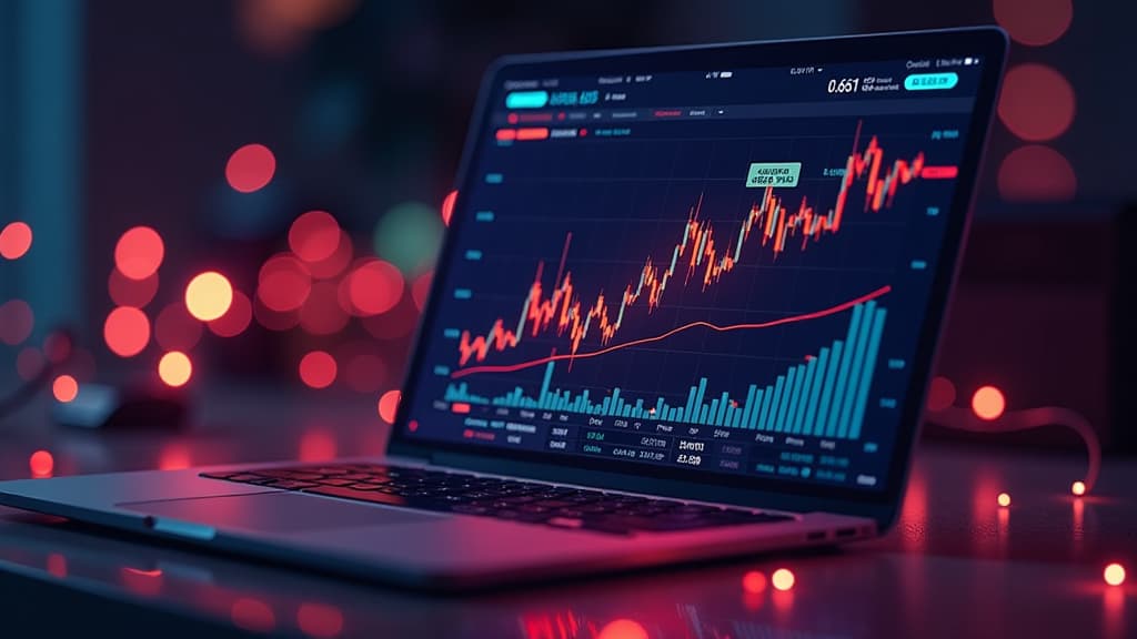  prompt: create an ultra realistic and detailed image representing the current forecast of the cryptocurrency fantom. the scene should include a dynamic composition showcasing a digital screen displaying the current fantom price of 0.7039 us dollars, with a clear 3.661 percent increase highlighted. ensure the screen shows a comparison with bitcoin, emphasizing fantom's 2.66 percent gain. in the background, incorporate visual elements symbolizing stability and growth trends, such as upward graphs