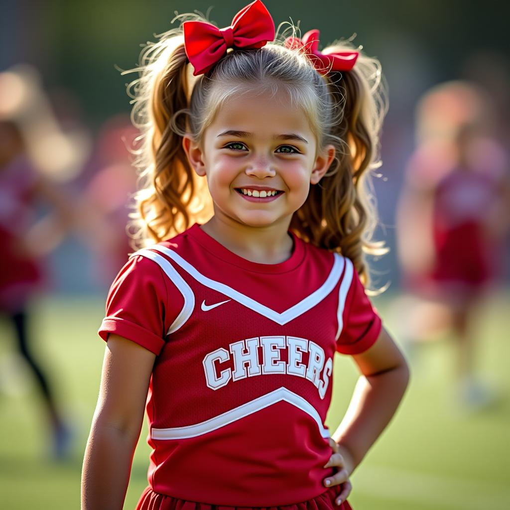  little cheerleader girl