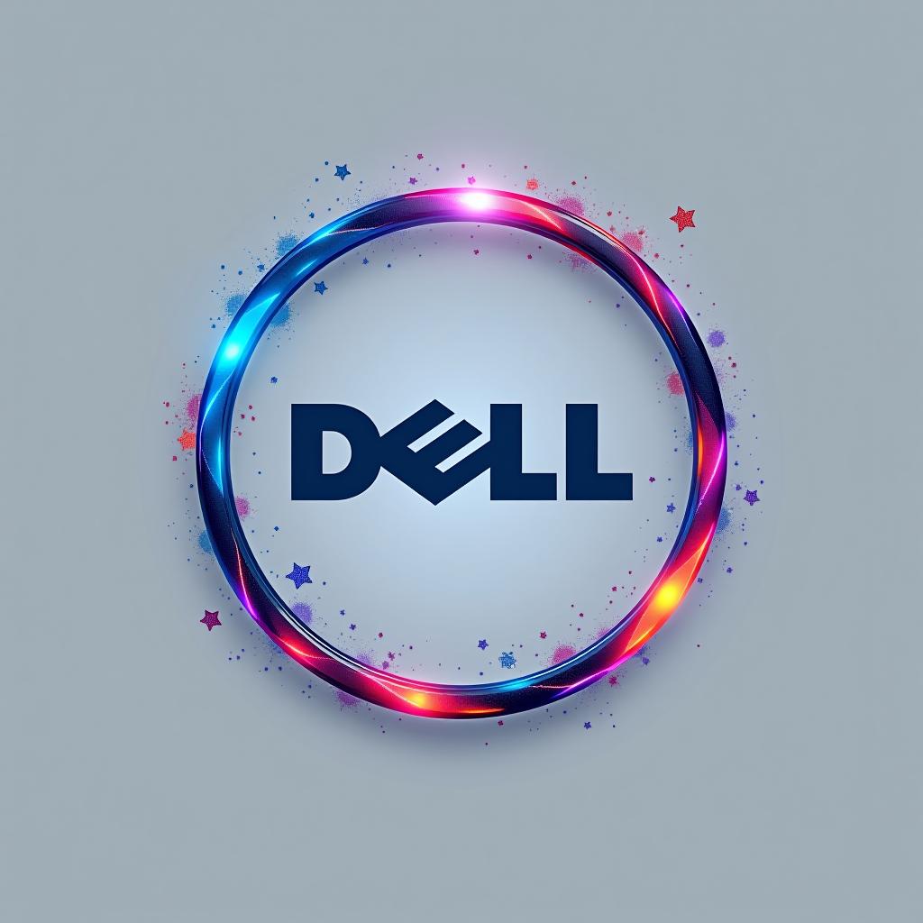  generate a logo of dell computers.